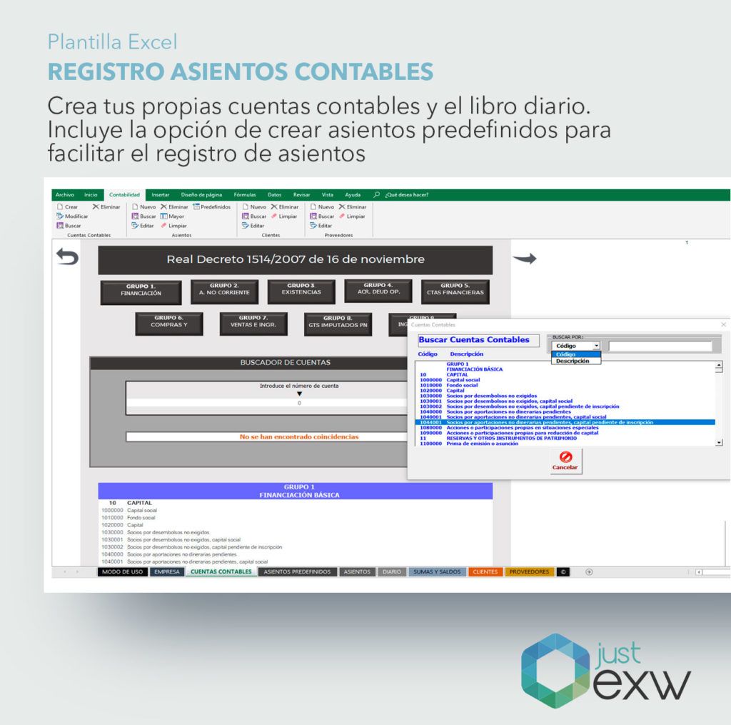 Plantilla Para El Registro De Asientos Contables Plantilla Para Vrogue