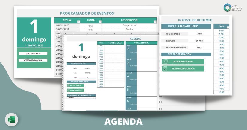 Plantilla De Agenda En Excel Para Organizar Gratis