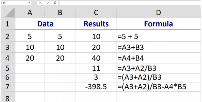 formulas de Excel para sumar