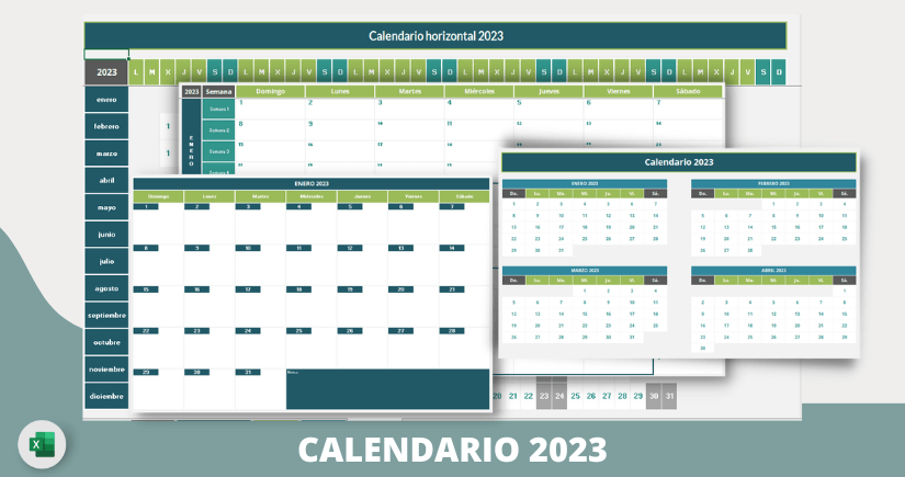 Calendario 2023 en Excel