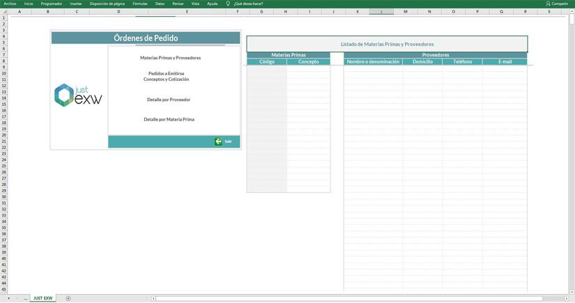 Descargar Plantilla Gratis de Control de proveedores en Excel