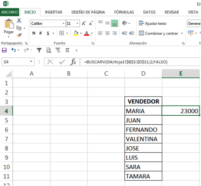 cruzar datos en Excel con la función BUSCARV3