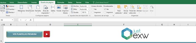 Cómo usar la sección de diseño de página de Excel