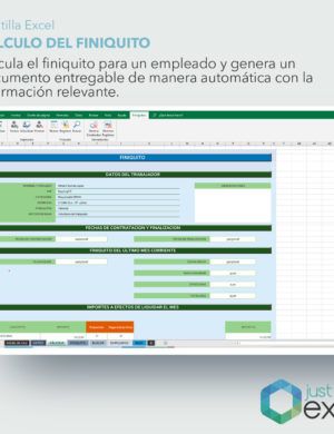 Calculadora de finiquito con Excel
