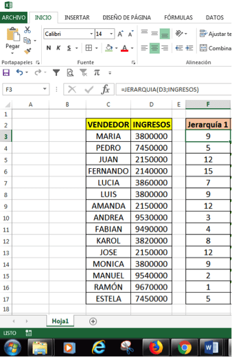 ordenar datos iguales en Excel
