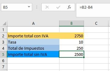 Cómo restar el IVA con Excel