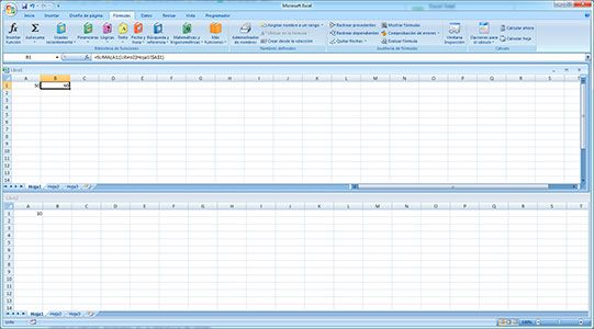Sumar celdas de un libro a otro en Excel