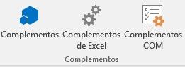 Clases de complementos en Excel
